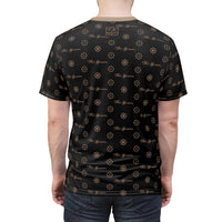 ThatXpression Fashion's Elegance Collection Black and Tan Boxed Shirt
