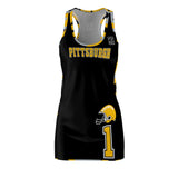 ThatXpression Fashion Pittsburgh Home Team Camo Racerback Jersey Dress