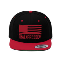ThatXpression Fashion Unisex Flat Bill USA Flag Mock Snapback Hat
