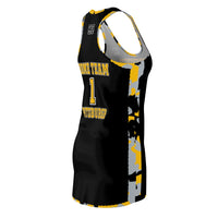 ThatXpression Fashion Pittsburgh Home Team Camo Racerback Jersey Dress