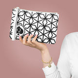 Queen Of Spades Collection Black White Clutch Bag