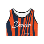 ThatXpression Denver Striped Sports Bra