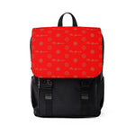 Pre-Order: ThatXpression Elegance Red and Tan Casual Shoulder Backpack