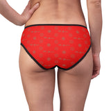 ThatXpression Fashion's Elegance Collection Tan and Red Women's Briefs