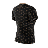 ThatXpression Fashion's Elegance Collection Black and Tan Script Women's T-Shirt