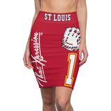 ThatXpression's St Louis Women's Baseball Pencil Skirt