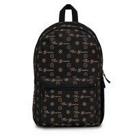 ThatXpression Fashion's TX75 Elegance Collection Designer Black and Tan Backpack