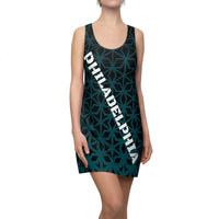 ThatXpression Fashion D'Cut Philadelphia Green Black Designer Tunic Racerback Dress