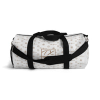 ThatXpression Fashion's Elegance Collection White and Tan Designer Duffle Bag