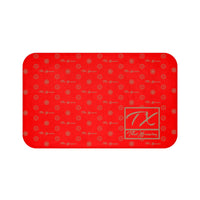 ThatXpression Fashion Red and Tan TX Brand Bathroom Bath Mat