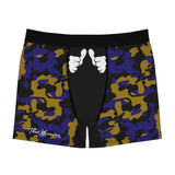 ThatXpression Fashion Big Fist Collection Purple Gold Men's Boxer Briefs N502X