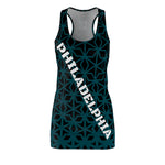 ThatXpression Fashion D'Cut Philadelphia Green Black Designer Tunic Racerback Dress