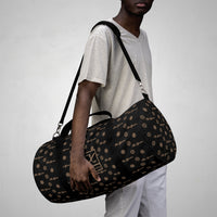 ThatXpression Fashion's Elegance Collection Black and Tan Designer Duffle Bag