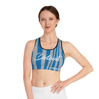 ThatXpression Detroit Striped Sports Bra