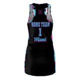 ThatXpression Fashion Miami Home Team Vice Camo Racerback Jersey Dress