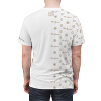 ThatXpression Fashion's Elegance Collection White and Tan Jekyll Shirt