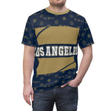 ThatXpression Elegance Men's Navy Gold Los Angeles S13 Designer T-Shirt