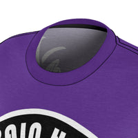 ThatXpression Fashion Train Hard Badge Purple Women's T-Shirt-RL
