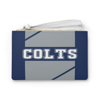 ThatXpression Fashion's Elegance Collection Blue & Gray Colts Designer Clutch Bag