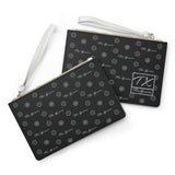 ThatXpression Fashion's Elegance Collection Black and Gray Designer Clutch Bag