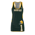 ThatXpression Fashion Green Bay Home Team Racerback Jersey Dress