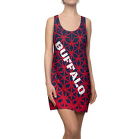 ThatXpression Fashion D'Cut Buffalo Red Navy Designer Tunic Racerback