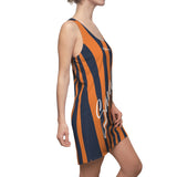ThatXpression Fashion Orange Blue Enlarged Savage Racerback Dress