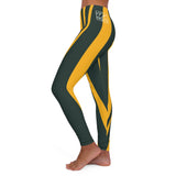 ThatXpression Fashion Green Gold Savage Themed Spandex Leggings-RL2