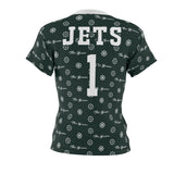 ThatXpression Elegance Women's Green White Jets S12 Designer T-Shirt