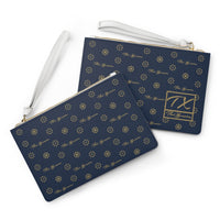 ThatXpression Fashion's Elegance Collection Navy and Gold Designer Clutch Bag
