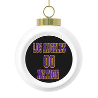 Los Angeles Nation Festive Christmas Ball Ornament With Ribbon