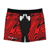 ThatXpression Fashion Big Fist Collection Red Black Men's Boxer Briefs N502X