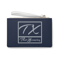 ThatXpression Fashion's Elegance Collection Blue & Gray Cowboys Designer Clutch Bag