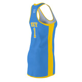 ThatXpression's Women's League Baller SKY Racerback Jersey Themed Dress