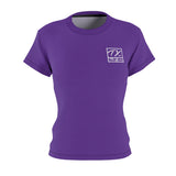 ThatXpression Fashion Train Hard Badge Purple Women's T-Shirt-RL