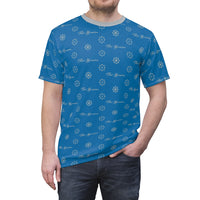 ThatXpression Elegance Men's Gray Blue S12 Designer T-Shirt