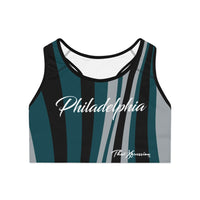 ThatXpression Philadelphia Striped Sports Bra