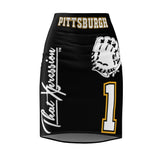 ThatXpression's Pittsburgh Women's Baseball Pencil Skirt