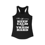 ThatXpression Fashion Fitness Keep Calm Women's Racerback Tank TT704