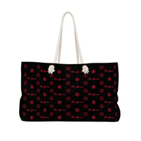 ThatXpression Fashion's Elegance Collection Red and Black Designer Weekender Bag