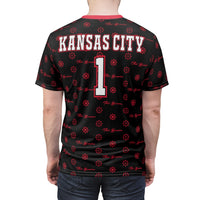 ThatXpression Elegance Men's Black Red Kansas City S13 Designer T-Shirt