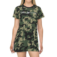 ThatXpression Fashion Camo T-Shirt Dress P98J