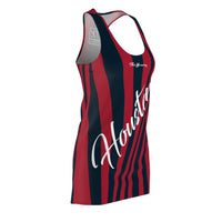 ThatXpression Fashion Navy Red Enlarged Houston Racerback Dress