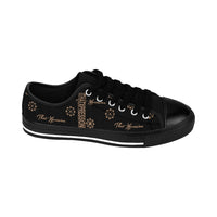 ThatXpression Fashion's Elegance Collection Black and Tan Women's Sneakers