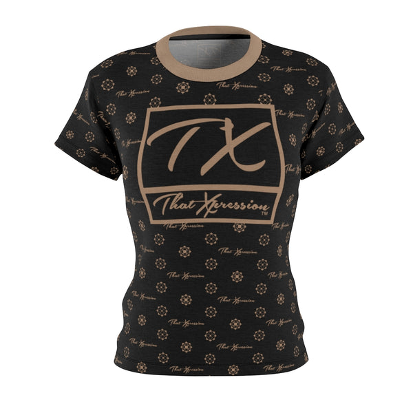 ThatXpression Fashion's Elegance Collection Black and Tan Boxed Women's T-Shirt