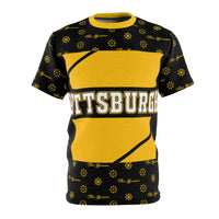 ThatXpression Elegance Men's Black Yellow Pittsburgh S13 Designer T-Shirt