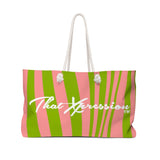 ThatXpression Fashion Stylish Pink & Green Weekender Bag R27KB