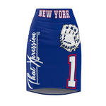 ThatXpression New York Women's Baseball Pencil Skirt