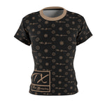 ThatXpression Fashion's Elegance Collection Black and Tan Box Women's T-Shirt