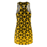 ThatXpression Fashion B2S Black Yellow Designer Tunic Racerback Dress